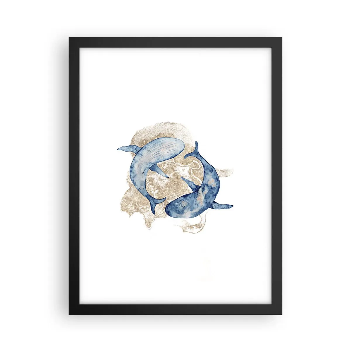 Poster in een zwarte lijst - Vriendschap of liefde? - 30x40 cm