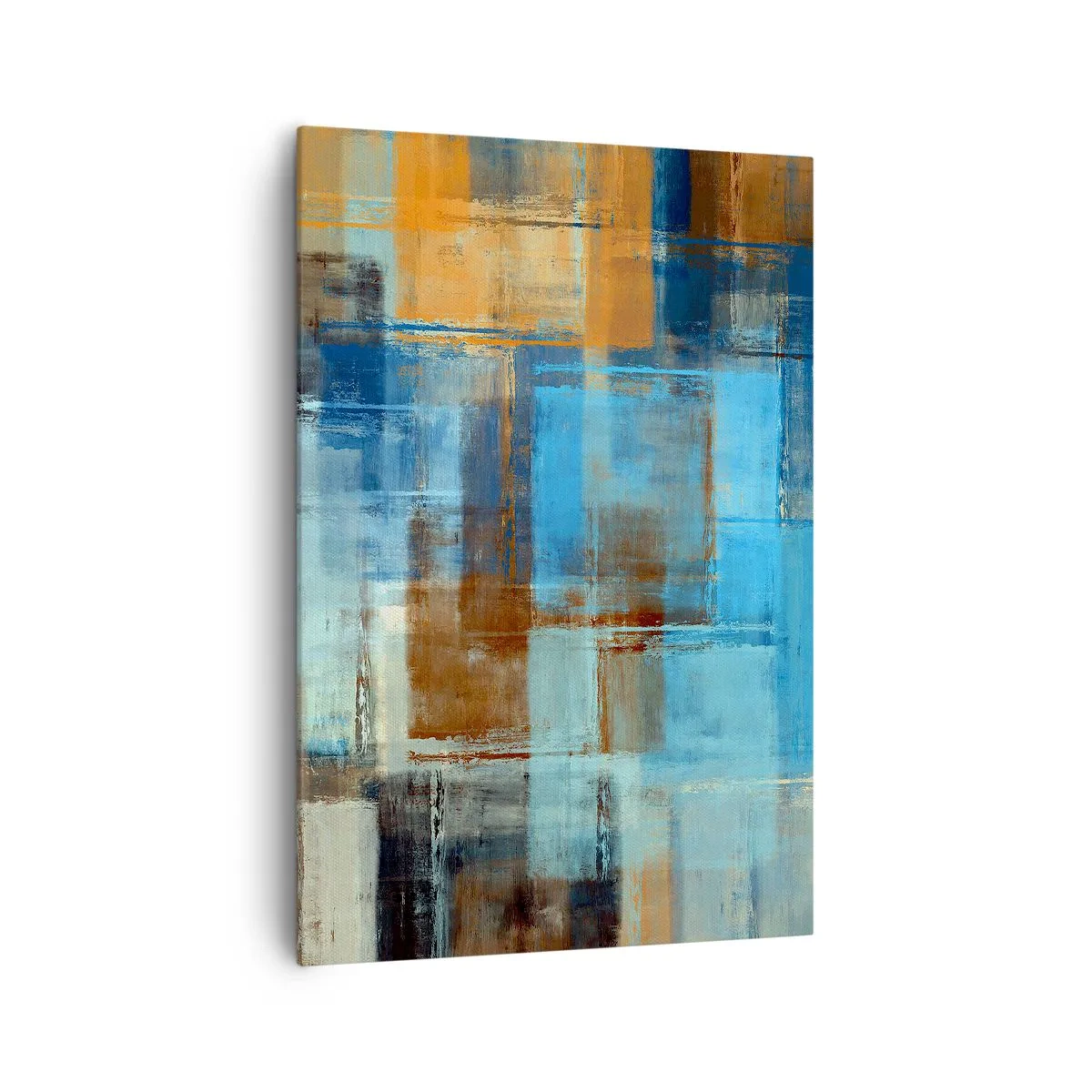 Schilderen op canvas - Door de blauwe sluier - 70x100 cm