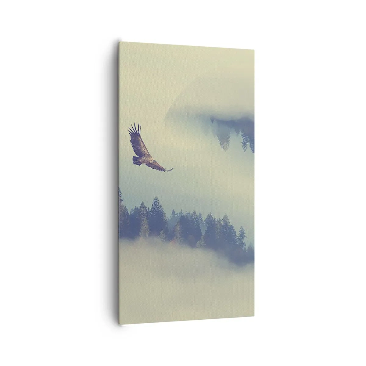 Schilderen op canvas - Ik zag de schaduw van een adelaar - 65x120 cm