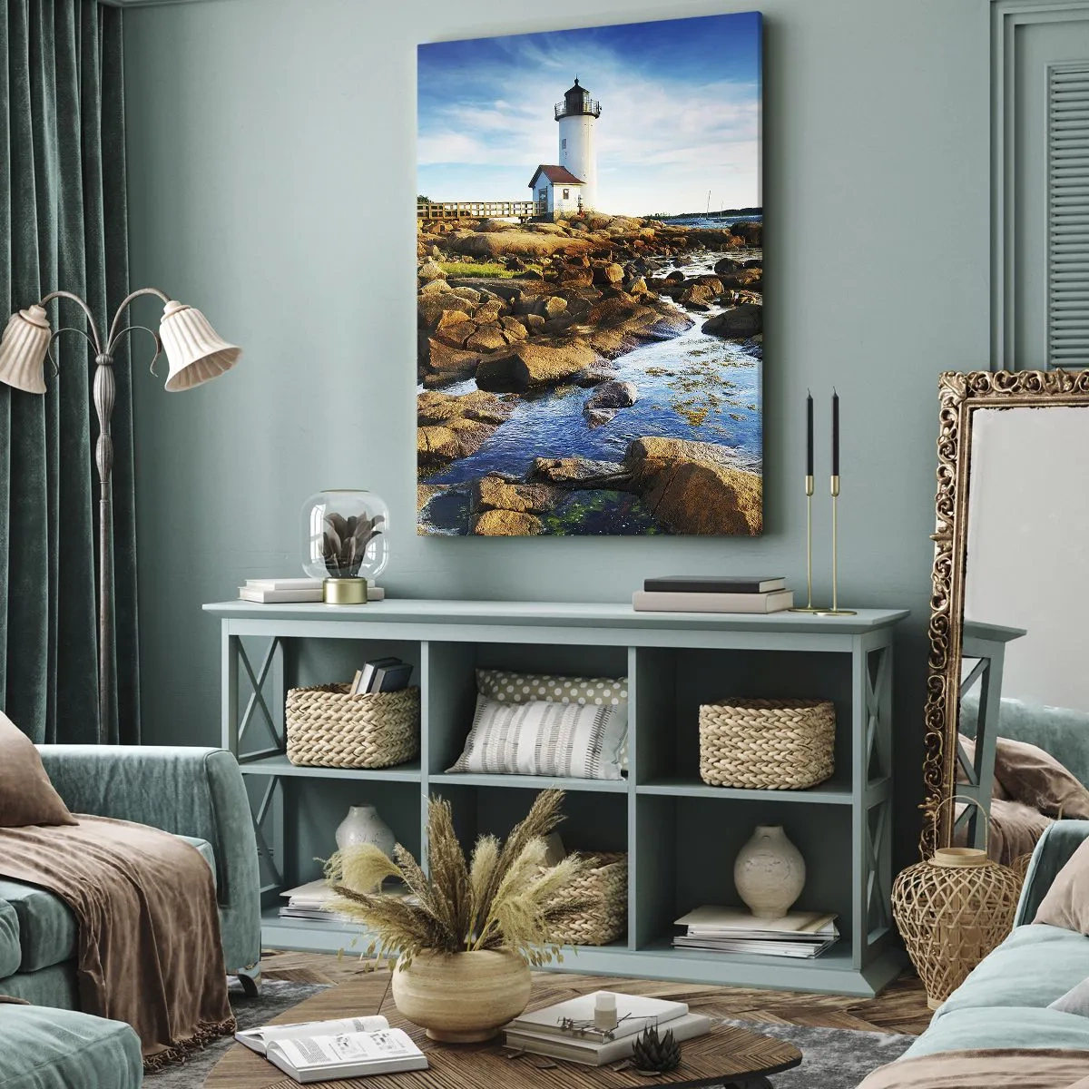 Schilderen op canvas - Kom blij terug, ik wacht - 55x100 cm