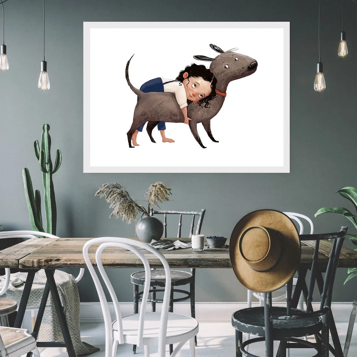 Poster - Beste vrienden - 50x40 cm