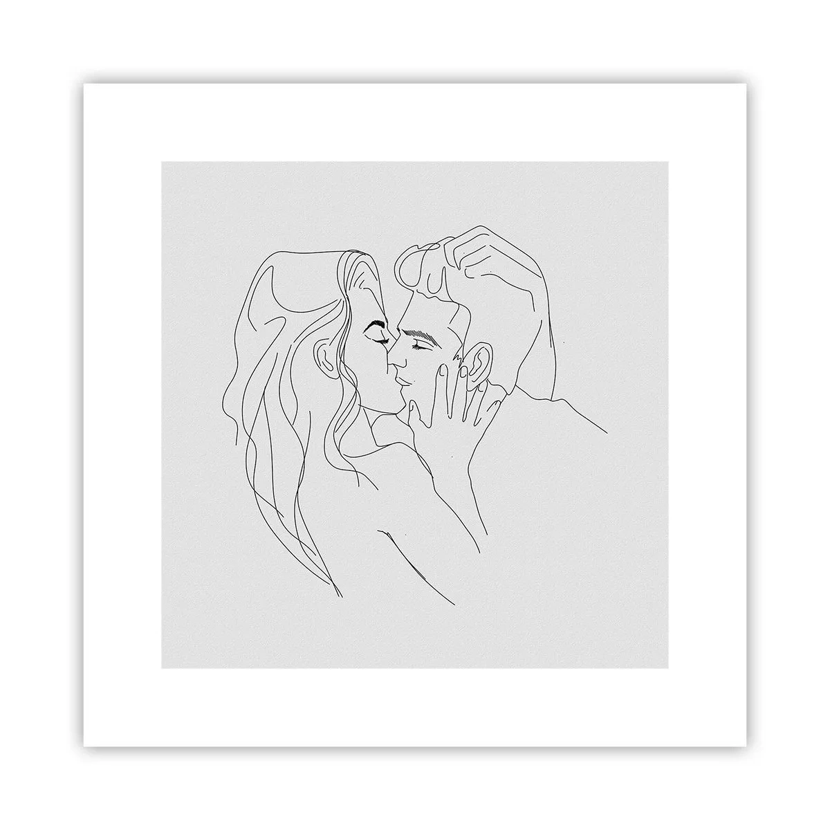 Poster - Dezelfde regel - 30x30 cm