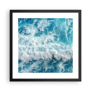 Poster in een zwarte lijst - Vrolijk en springend - 40x40 cm