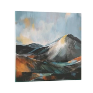 Schilderen op glas - Ruw en prachtig - 70x70 cm