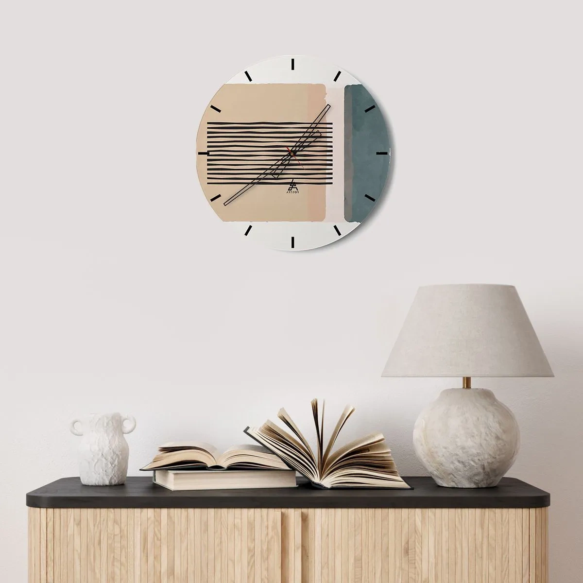 Wandklok - Klok - Alles is oke - 40x40 cm