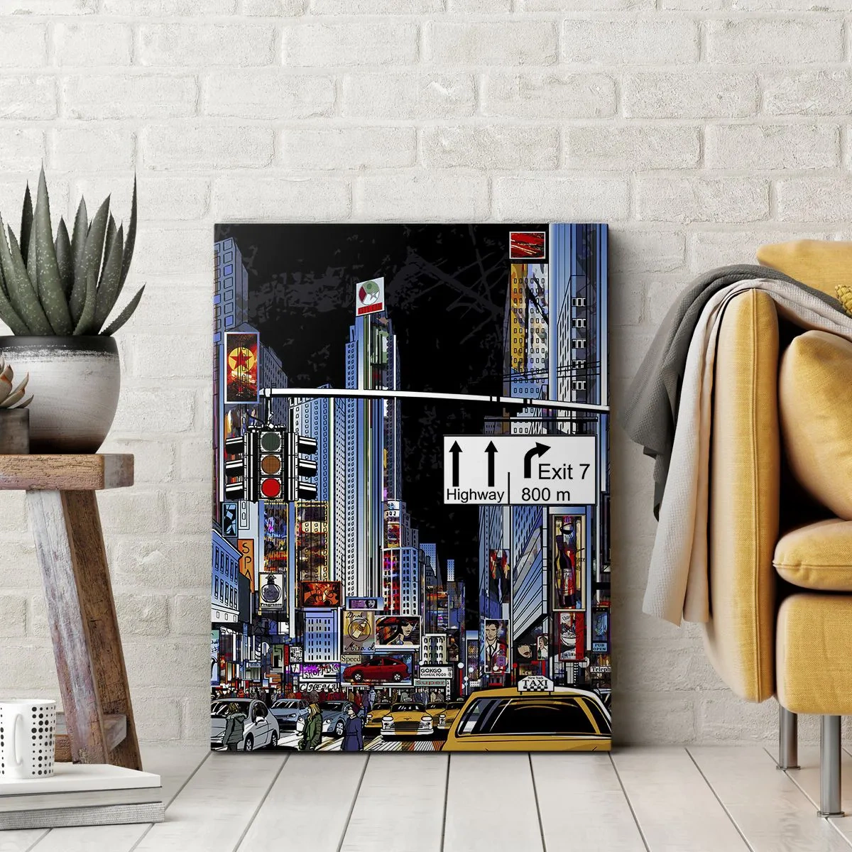 Schilderen op canvas - Stripboek grote nacht - 50x70 cm