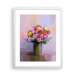 Poster in een witte lijst - Ingehouden schoonheid - 40x50 cm
