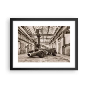 Poster in een zwarte lijst - De rust van de winnaar - 40x30 cm