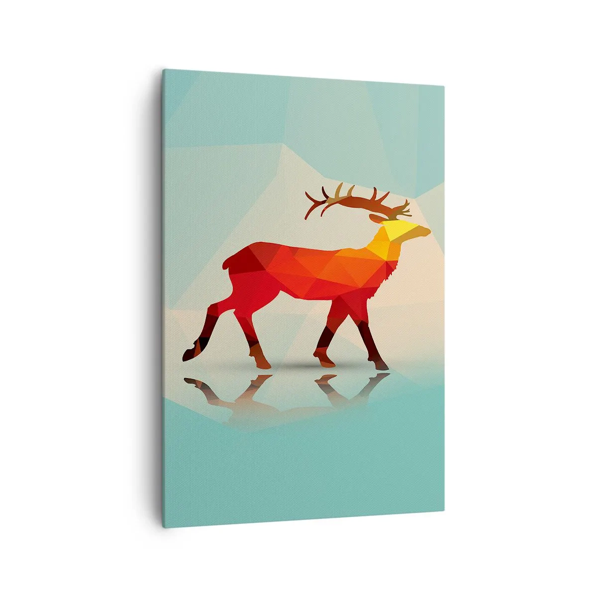 Schilderen op canvas - Geometrische hert - 70x100 cm