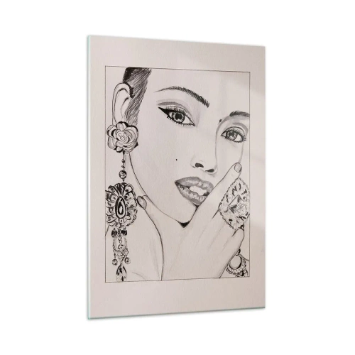 Schilderen op glas - Het mooiste juweeltje - 50x70 cm