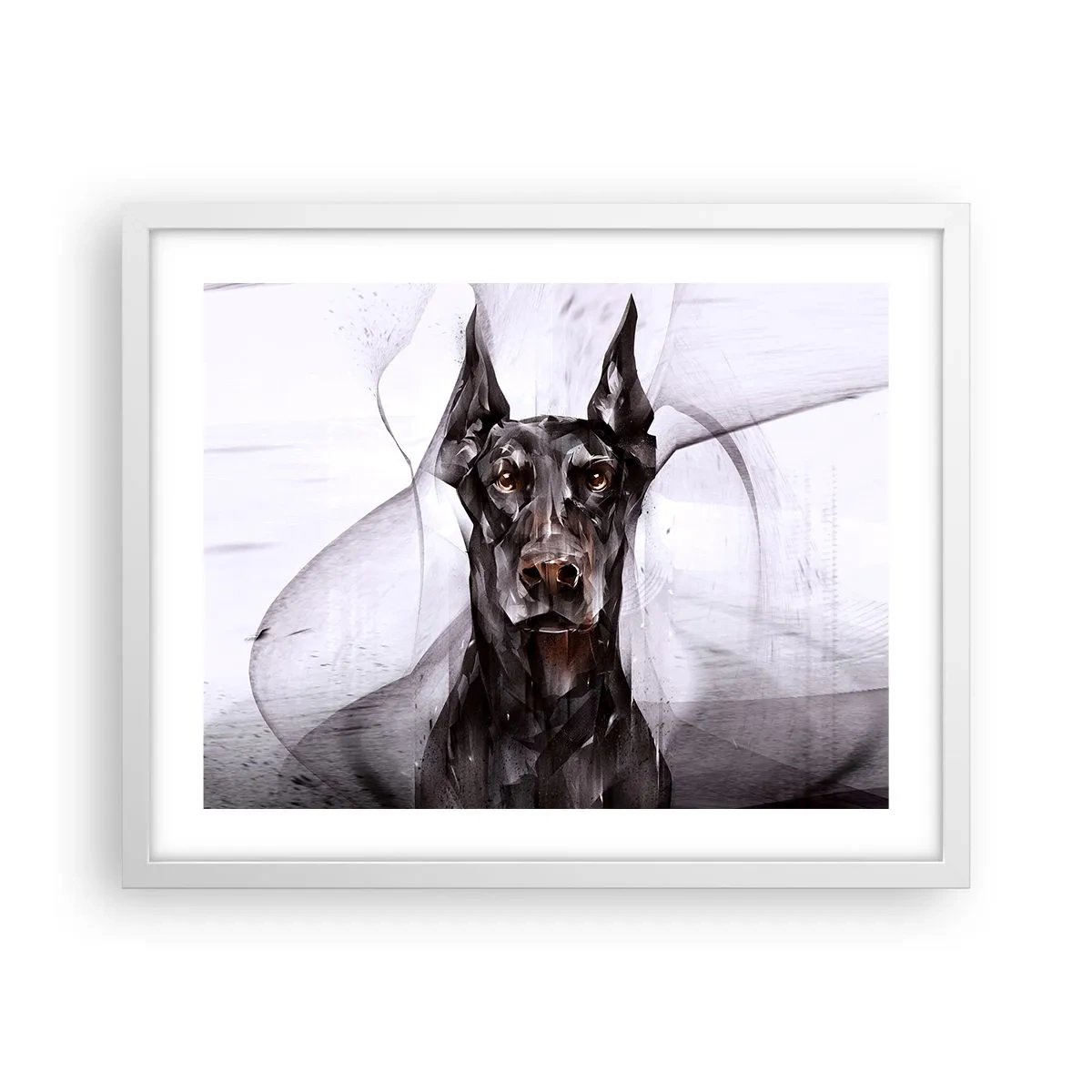 Poster in een witte lijst - Hooggeboren - 50x40 cm