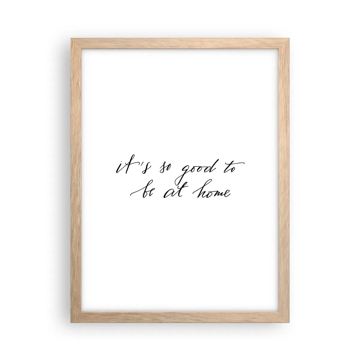 Een poster in een licht eiken lijst - De hele waarheid - 30x40 cm