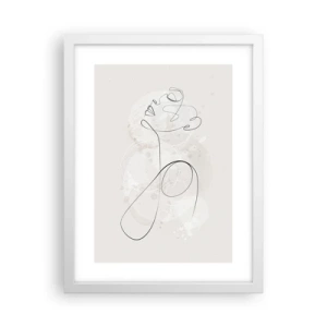 Poster in een witte lijst - De spiraal van schoonheid - 30x40 cm