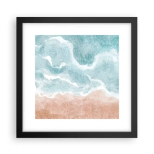 Poster in een zwarte lijst - Wolkenabstractie - 30x30 cm