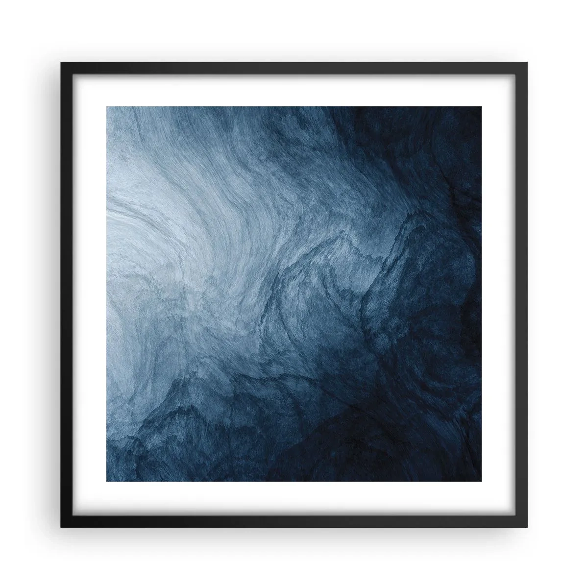 Poster in een zwarte lijst - diep reiken - 50x50 cm