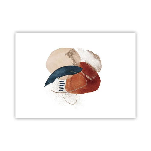 Poster - Ovale compositie - 70x50 cm