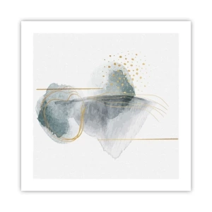 Poster - Over de relatie tussen grijs en goud - 50x50 cm