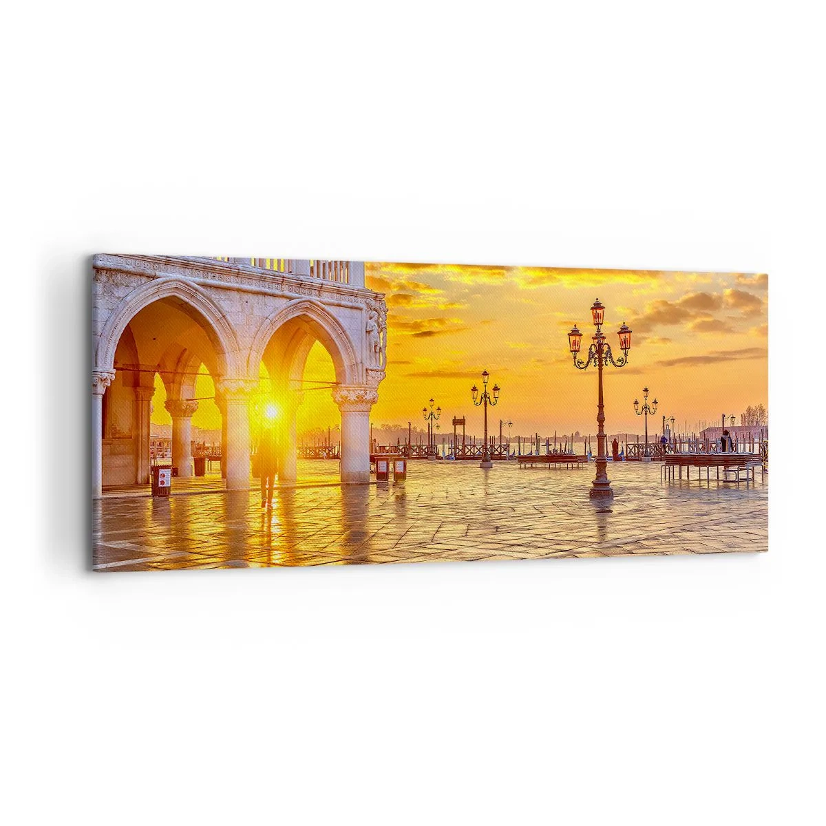 Schilderen op canvas - Waar is iedereen? - 120x50 cm