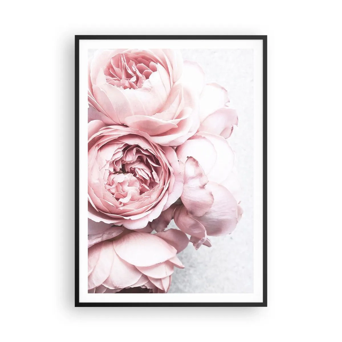 Poster in een zwarte lijst - Voor romantici - 70x100 cm