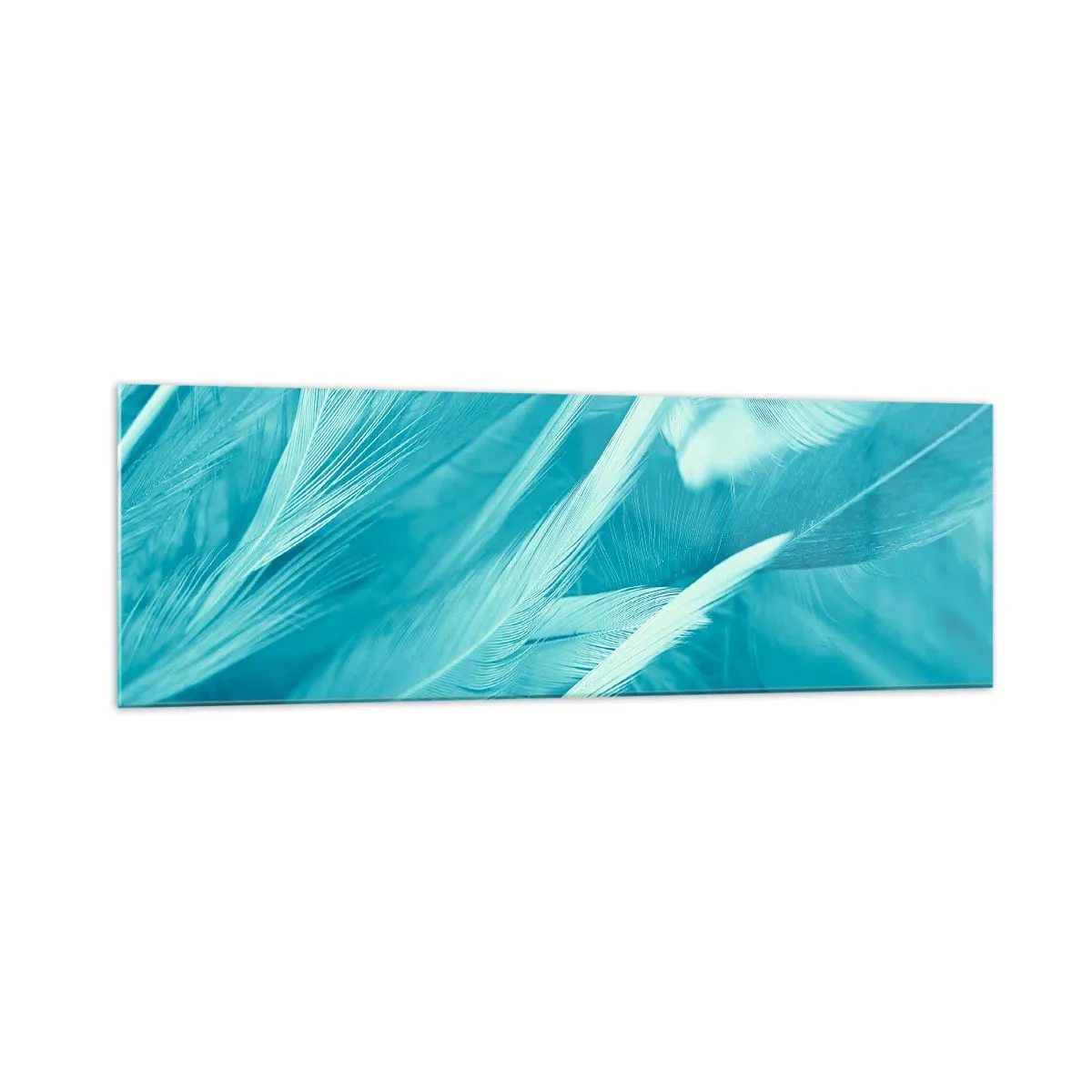 Schilderen op glas - Verdrinken in pluisjes - 160x50 cm