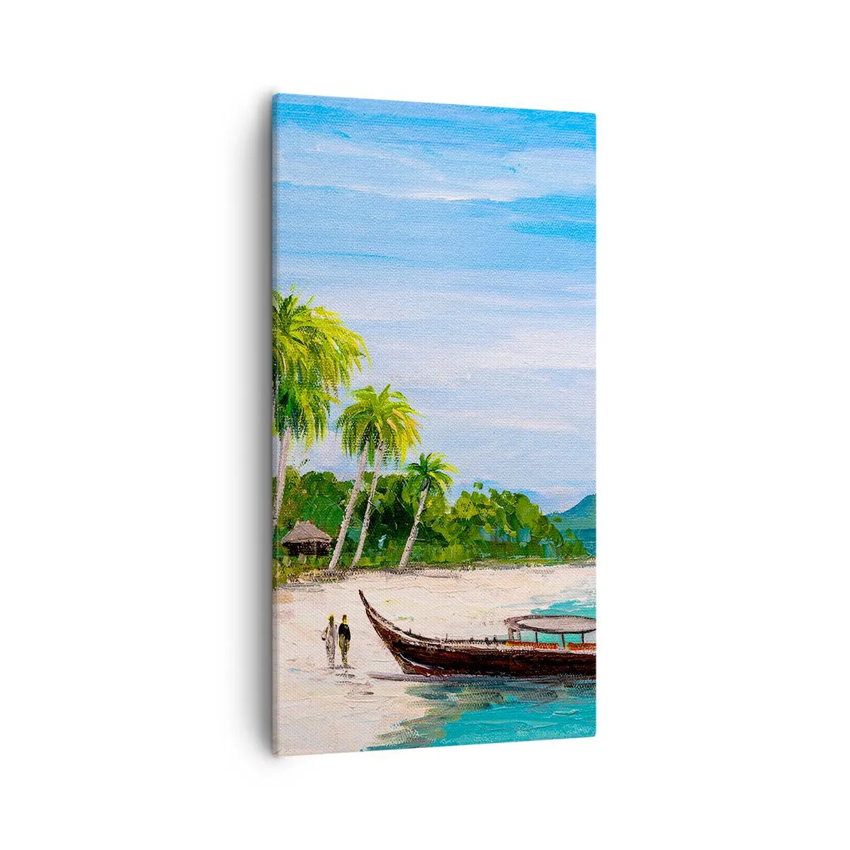 Schilderen op canvas - Een exotische droom - 55x100 cm