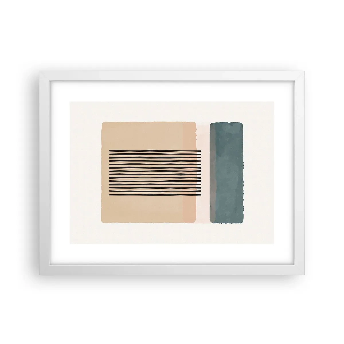 Poster in een witte lijst - Alles is oke - 40x30 cm