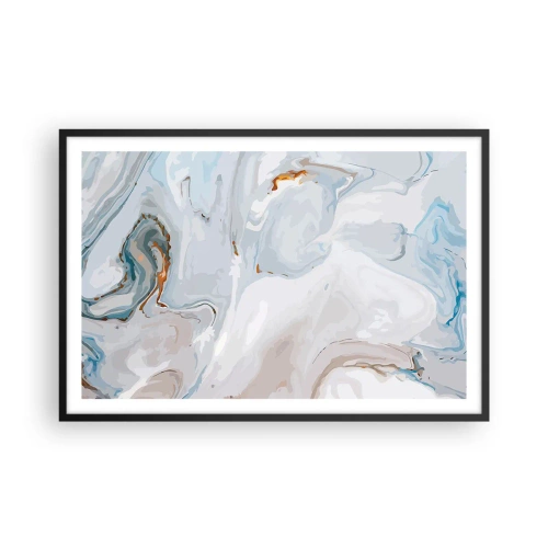 Poster in een zwarte lijst - Het wit is verheven - 91x61 cm