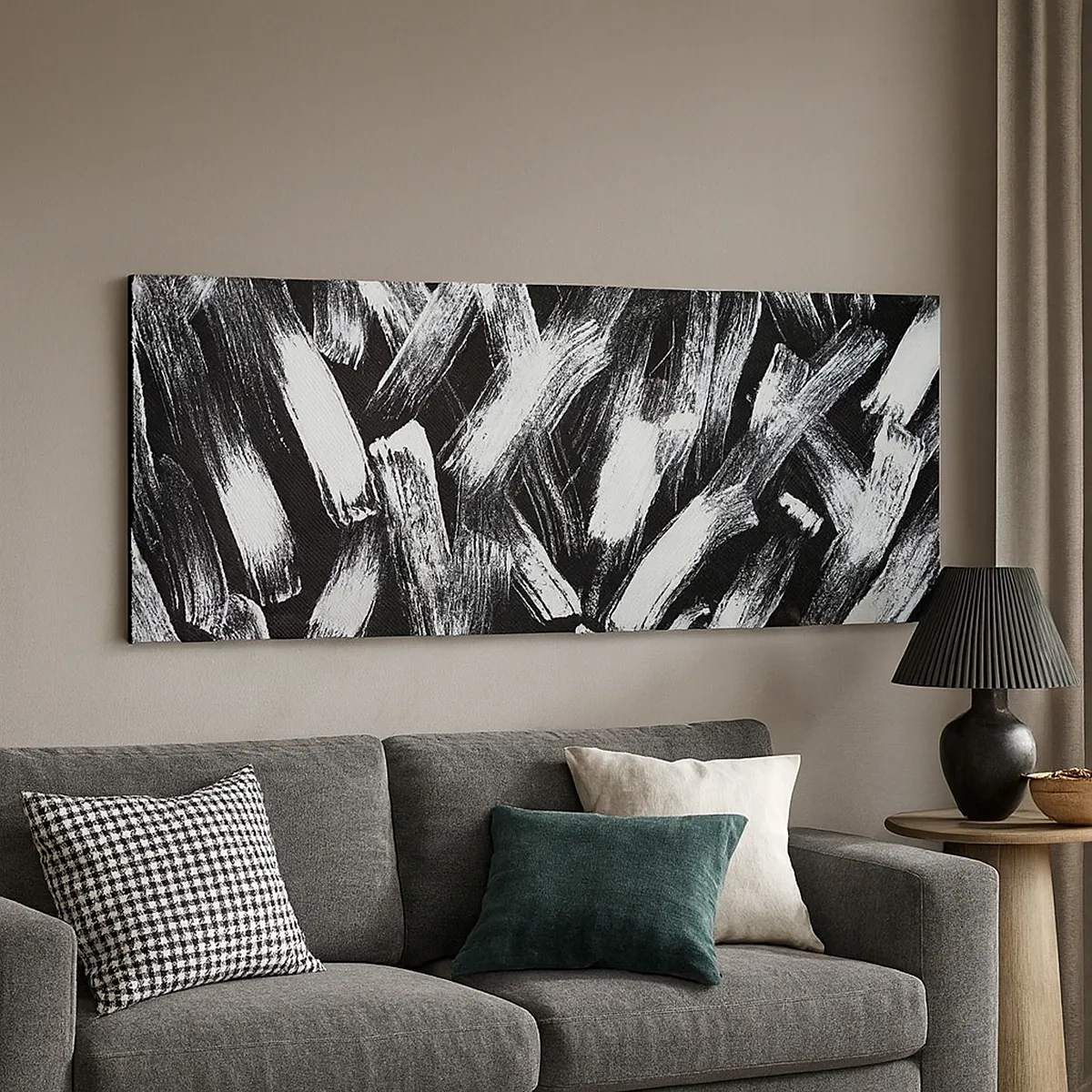 Schilderen op canvas - Abstractie in de industriële spirit - 30x30 cm