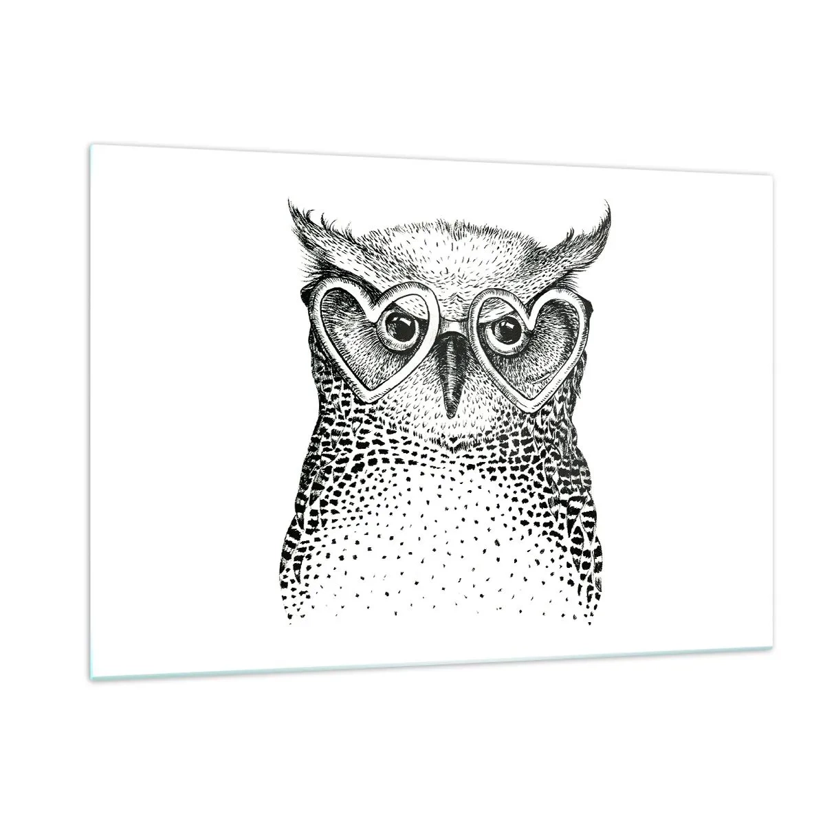 Schilderen op glas - Verstandig en met liefde - 120x80 cm