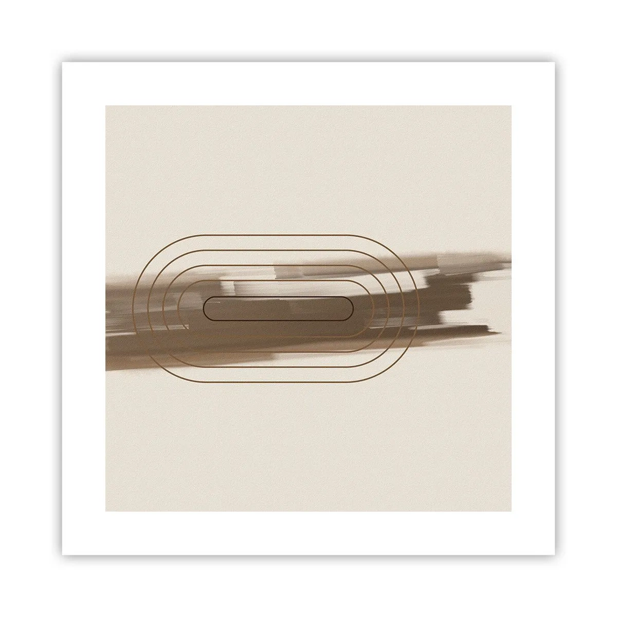 Poster - Een briesje grijs - 40x40 cm