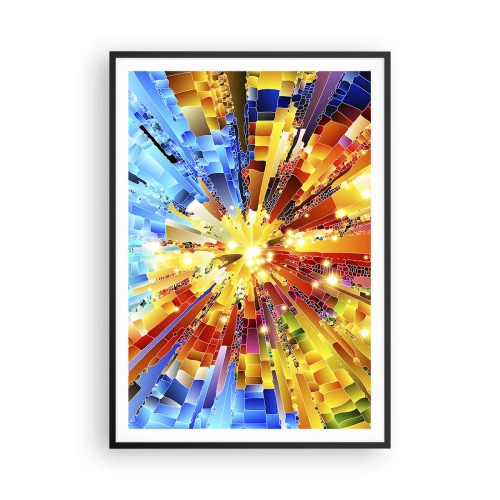 Poster in een zwarte lijst - In medias res - 70x100 cm