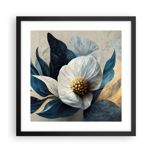 Poster in een zwarte lijst - Hij heeft een hart van goud - 40x40 cm