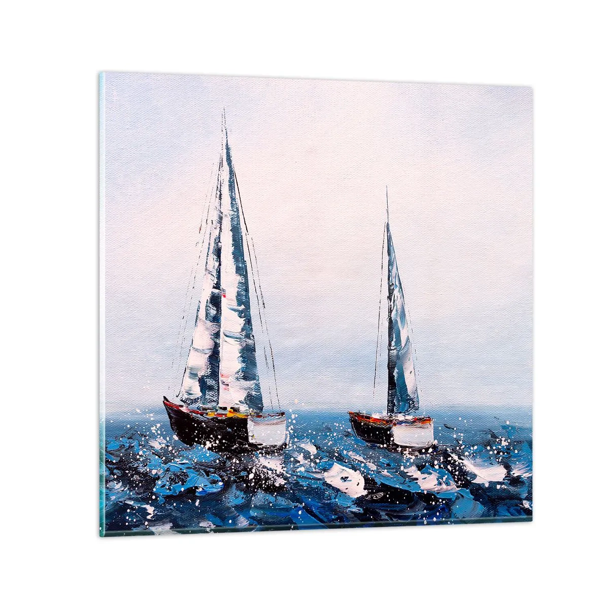 Schilderen op glas - Broederschap van de wind - 60x60 cm