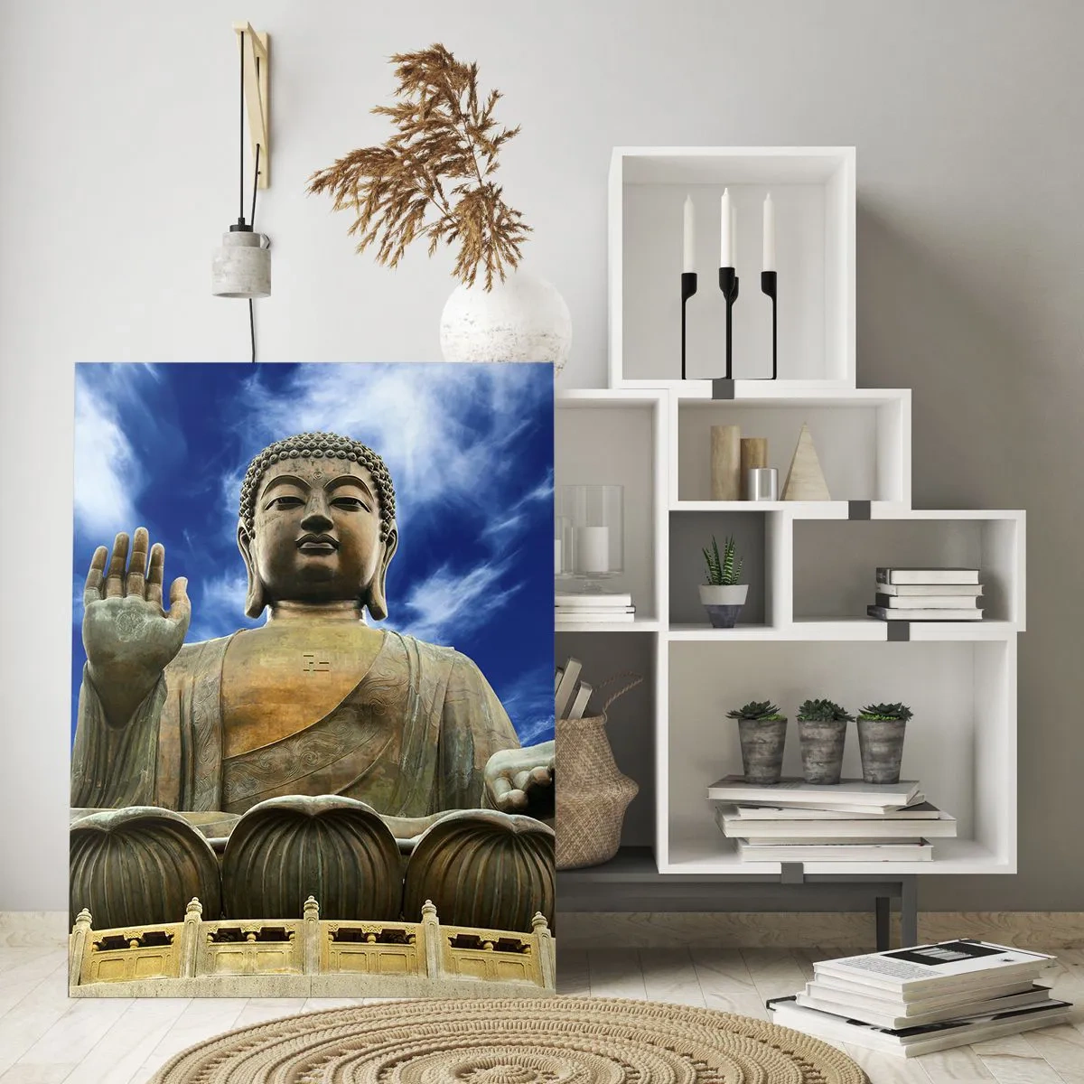 Schilderen op glas - Leef zonder angst - 50x70 cm