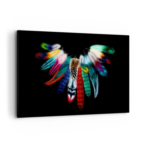 Schilderen op canvas - Indiase ketting - 100x70 cm