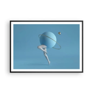 Poster in een zwarte lijst - En de planeten zijn gek geworden - 100x70 cm