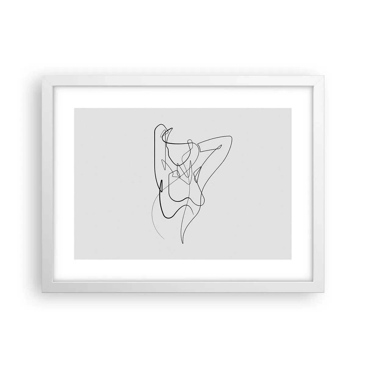Poster in een witte lijst - Zoals je echt bent… - 40x30 cm