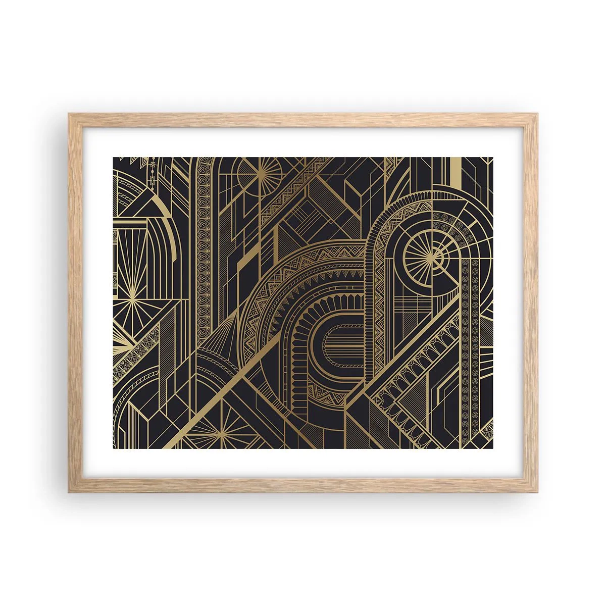 Een poster in een licht eiken lijst - Concepten, ideeën, plannen - 50x40 cm