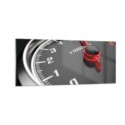 Schilderen op glas - Geef vol gas - 100x40 cm