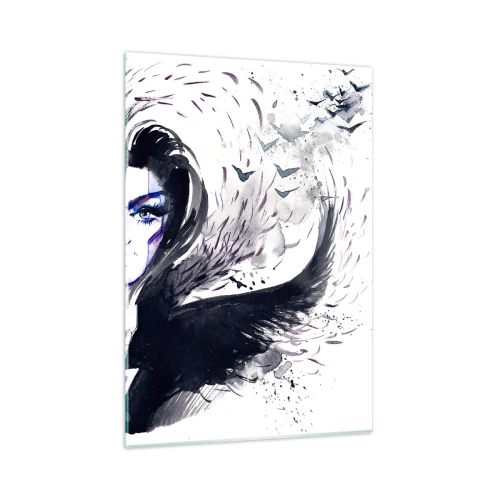 Schilderen op glas - Demonisch en mooi - 50x70 cm