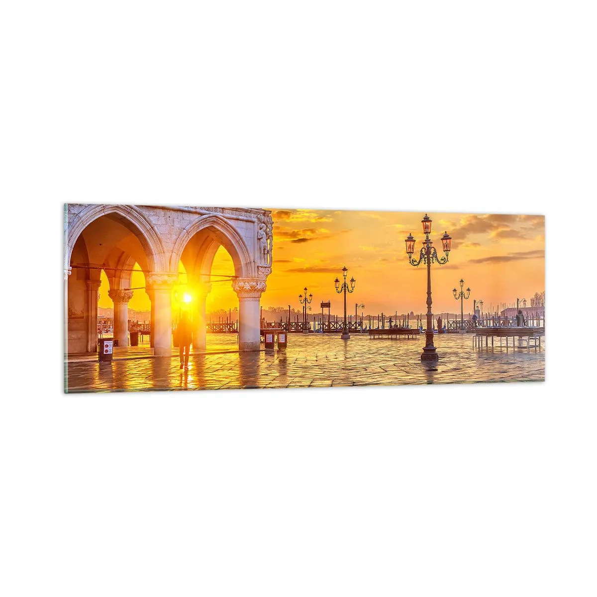 Schilderen op glas - Waar is iedereen? - 90x30 cm