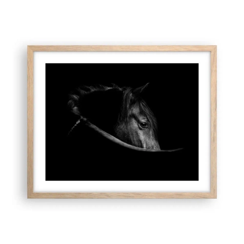 Een poster in een licht eiken lijst - Zwarte Prins - 50x40 cm