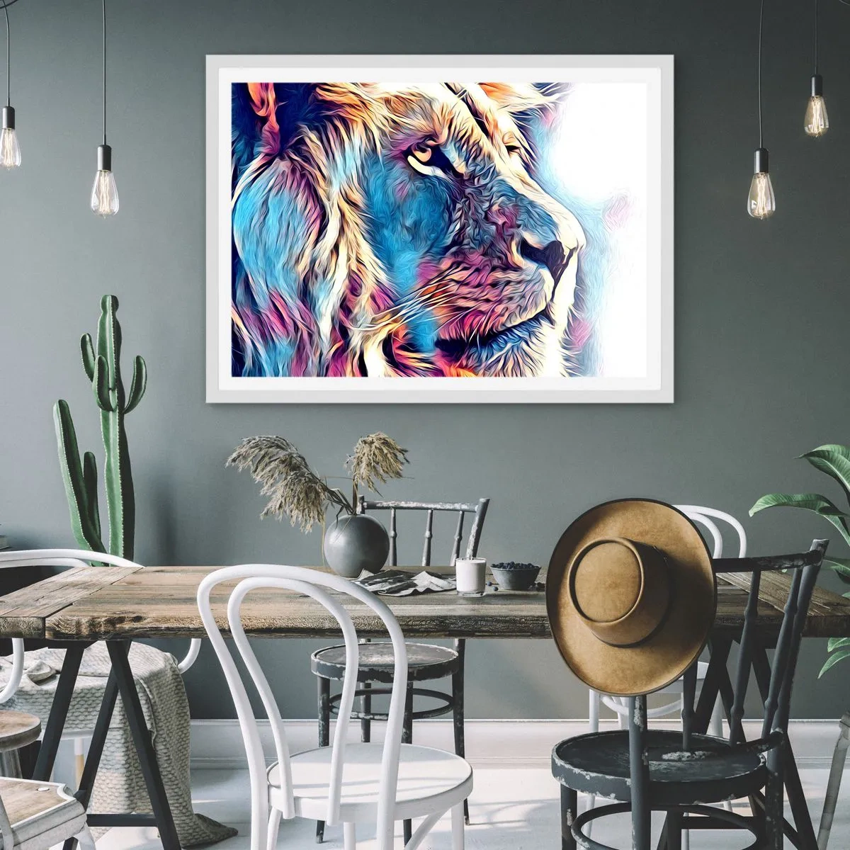 Poster in een witte lijst - De wijsheid van de natuur - 50x40 cm