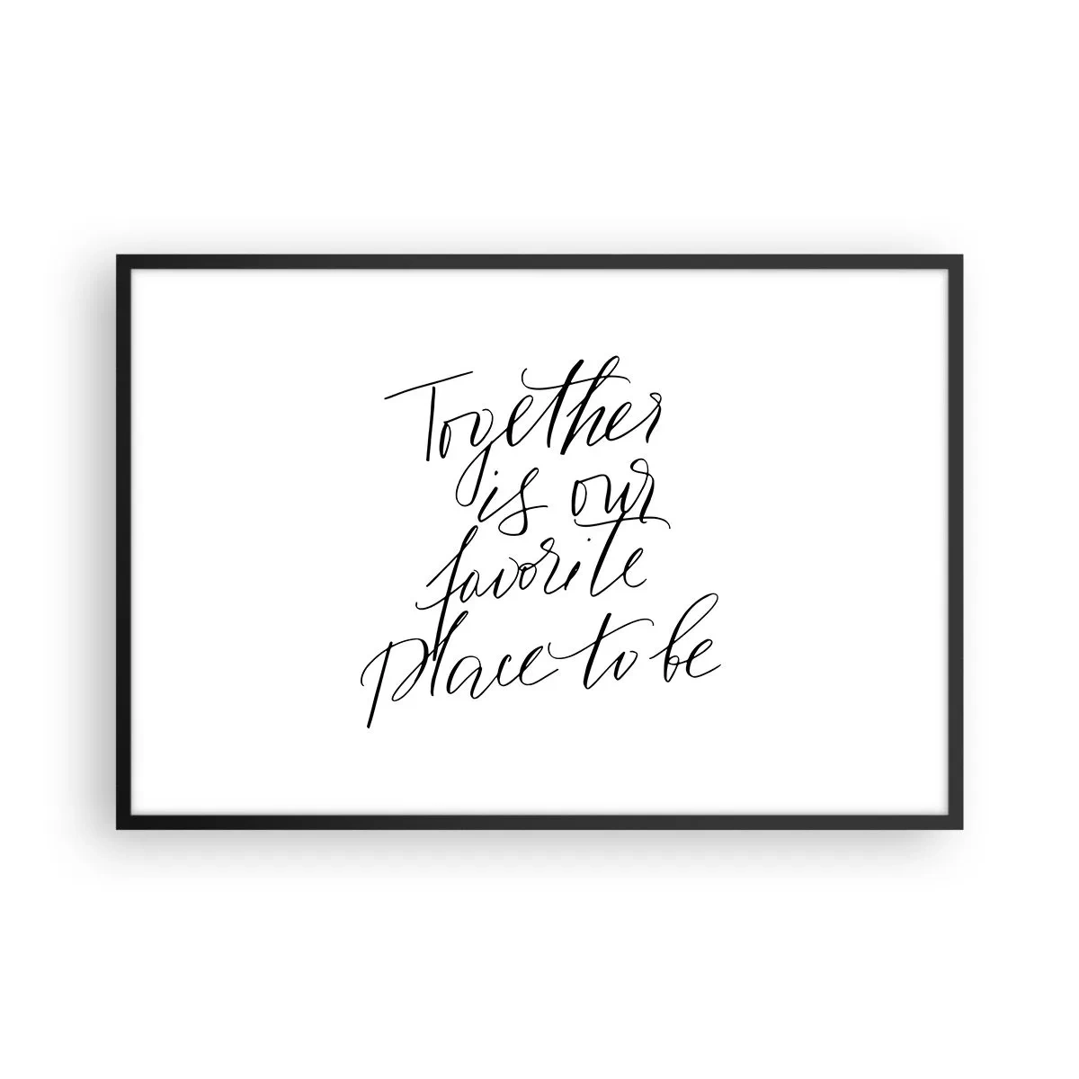 Poster in een zwarte lijst - Voel jij het ook? - 91x61 cm