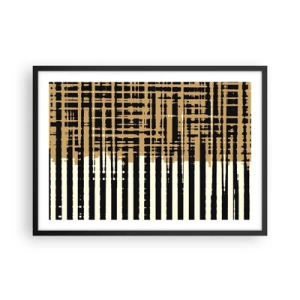 Poster in een zwarte lijst - Architecturale abstractie - 70x50 cm