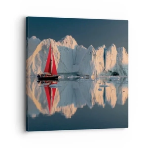 Schilderen op canvas - Aan de rand van de wereld - 30x30 cm