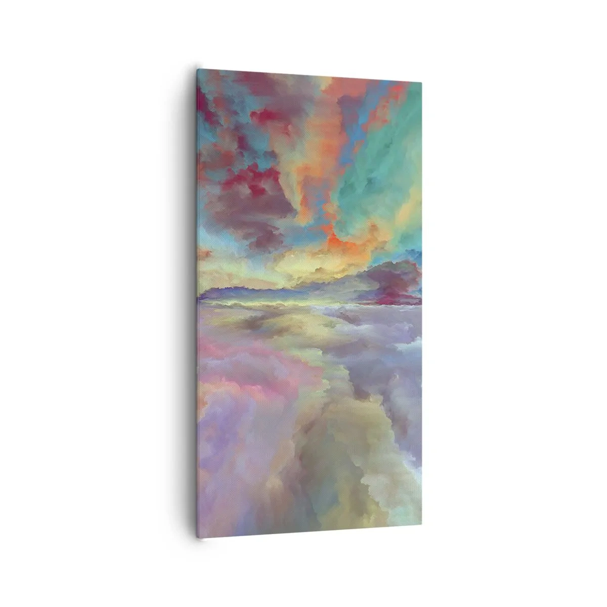 Schilderen op canvas - Twee hemelen - 65x120 cm