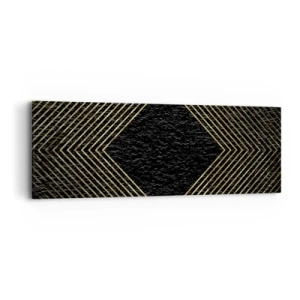 Schilderen op canvas - Geometrie in glamoureuze stijl - 90x30 cm