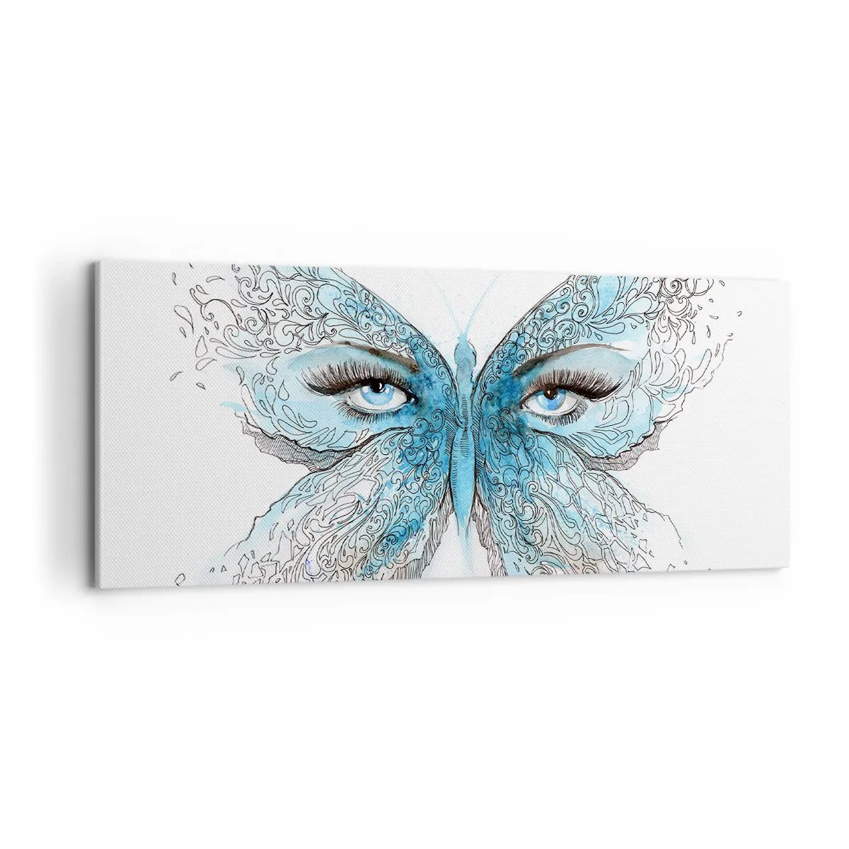 Schilderen op canvas - Eros pimpelmees - 100x40 cm