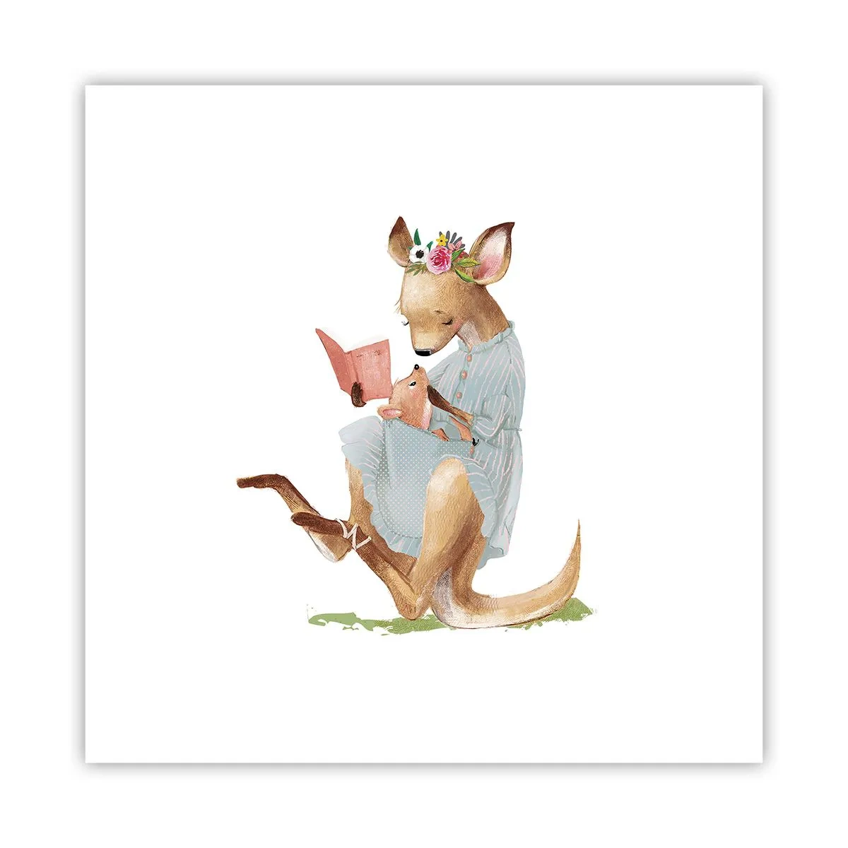 Poster - Lees me voor mama - 30x30 cm